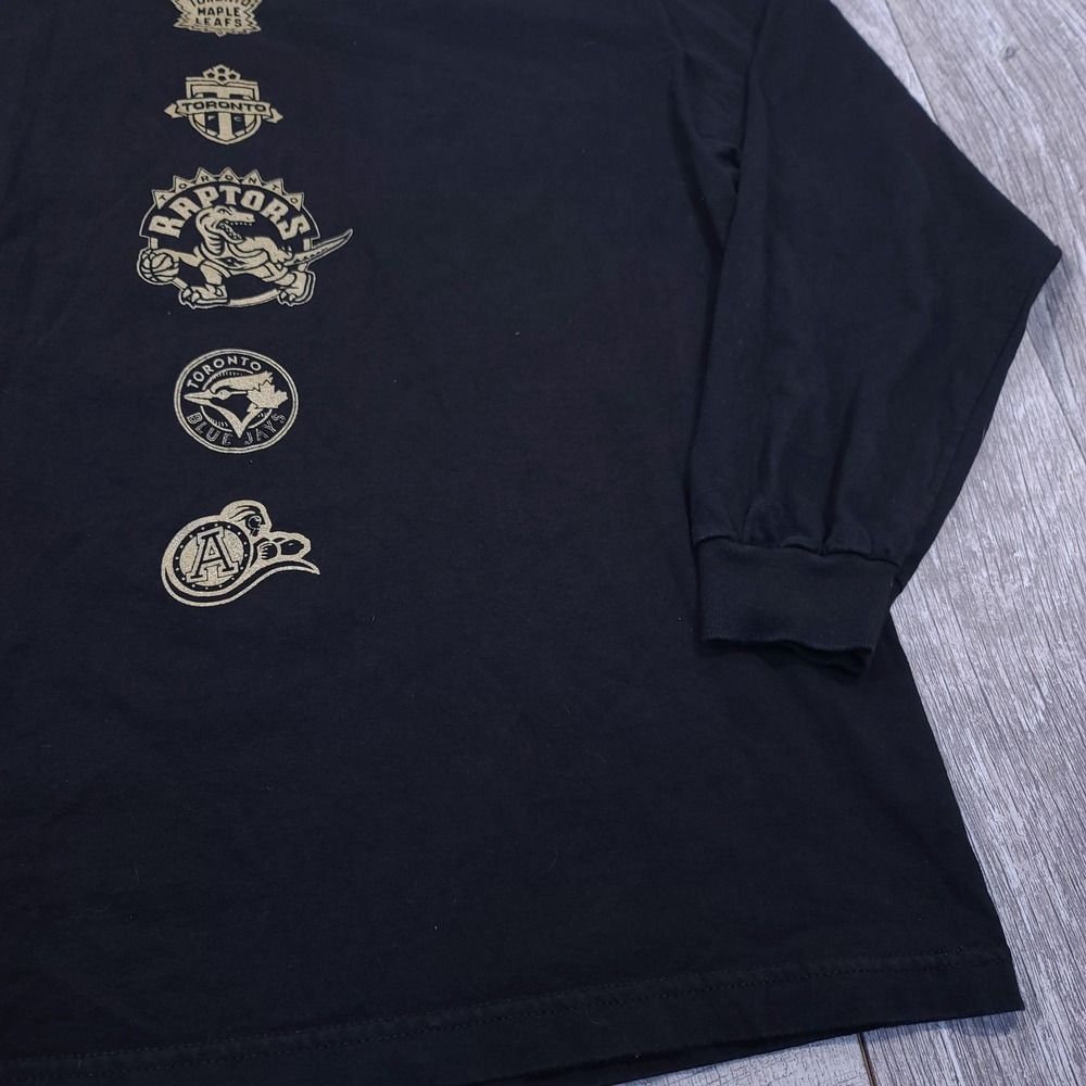 OVO Long Sleeve Shirt Mens XL Black Toronto Sports Drake Night 2018 Graphic Tee - Picture 4 of 7
